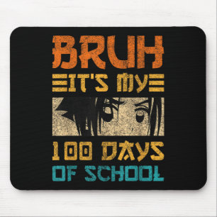 Tapis De Souris Bruh C'Est Mes 100 Jours D'École Japon Kawaii Mang