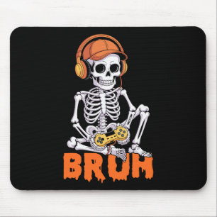 Tapis De Souris Bruh Halloween garçons enfants homme squelette vid