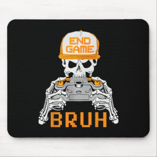 Tapis De Souris Bruh Halloween garçons enfants hommes squelette vi