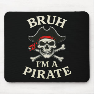 Tapis De Souris Bruh Pirate Lazy Crâne Bandana Costume Faire sembl