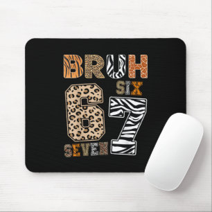 Tapis De Souris Bruh Six Seven 67 Mème Impression Animalière Stree