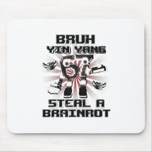 Tapis De Souris Bruh Yin Yang 67 Six Seven 6-7 Drôle Brainrot Pour