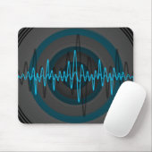 Tapis De Souris Bruit Bleu foncé mousepad (Avec souris)