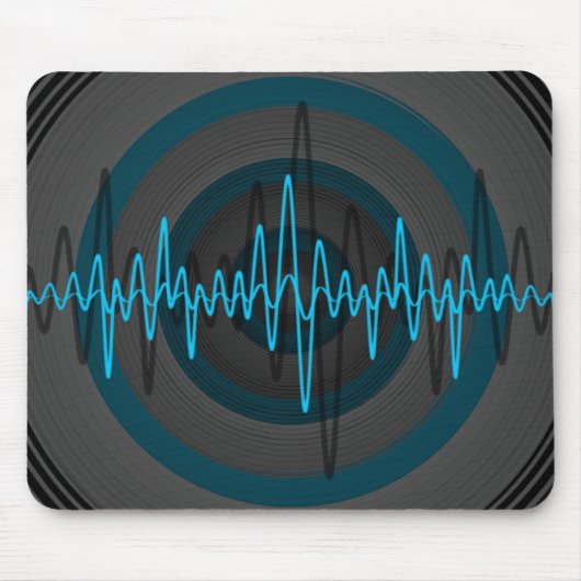 Tapis De Souris Bruit Bleu foncé mousepad (Devant)