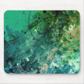 Tapis De Souris Bruit vert Abstrait (Devant)