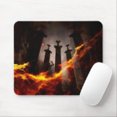 Tapis De Souris Brûlé à la terre (Avec souris)