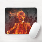 Tapis De Souris Brûler le squelette (Avec souris)