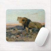 Tapis De Souris Brullender Lowe In Steiniger Stepp (Avec souris)