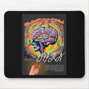 Tapis De Souris Brûlure - Sticke d'art psychédélique pour épuiseme