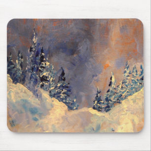 Tapis De Souris Brume sur la crête 2009 de neige