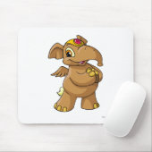 Tapis De Souris Brun d'Elephante (Avec souris)
