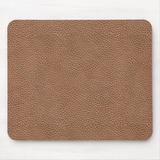 Tapis De Souris Brun naturel en cuir de Faux (Devant)