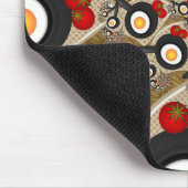 Tapis De Souris Brunch Fractal Art Drôle Nourriture, Tomates, Oeuf (Coin)