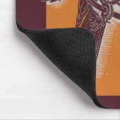 Tapis De Souris brune avec orangé (Coin)
