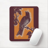 Tapis De Souris brune avec orangé (Avec souris)