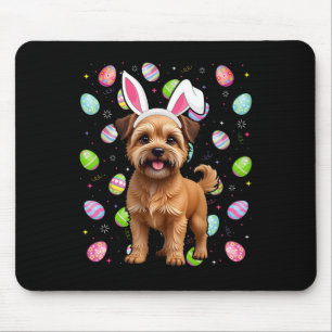 Tapis De Souris Bruxellois Griffon Chien Joyeux Chasse Aux Oeufs D