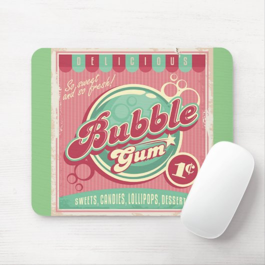 Tapis De Souris Bubble Gum Mousepad (Avec souris)