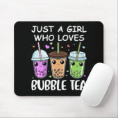 Tapis De Souris Bubble Tea Cadeaux Filles Kawaii Bubble Tea (Avec souris)
