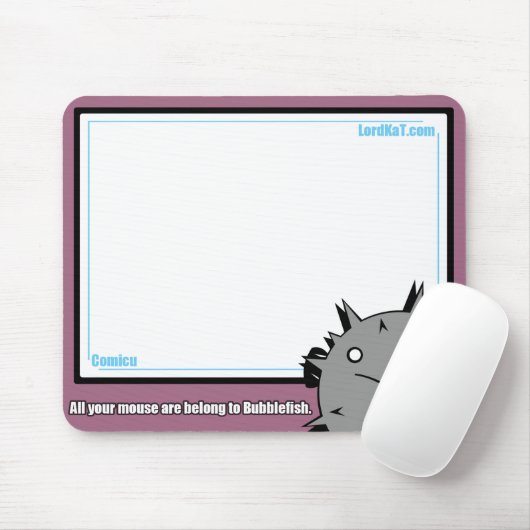 Tapis De Souris BubbleFishes Mousepad (Avec souris)