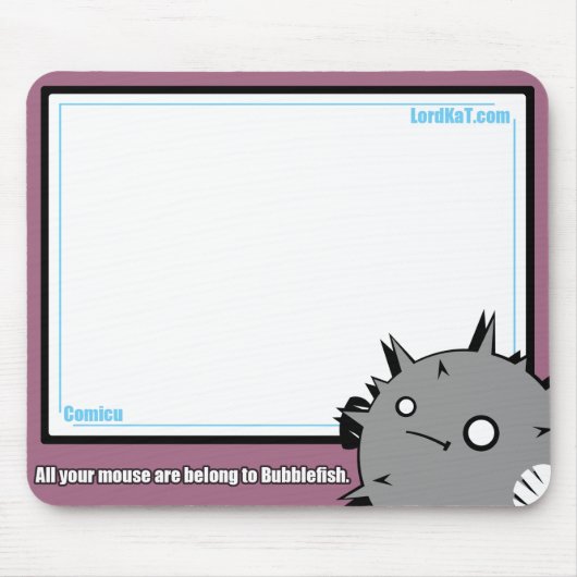 Tapis De Souris BubbleFishes Mousepad (Devant)