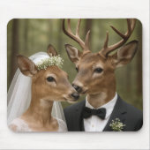 Tapis De Souris Buck and Doe Deer Wedding In Forest (Devant)