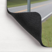 Tapis De Souris Buck Posé par un panneau de passage de cerfs (Coin)