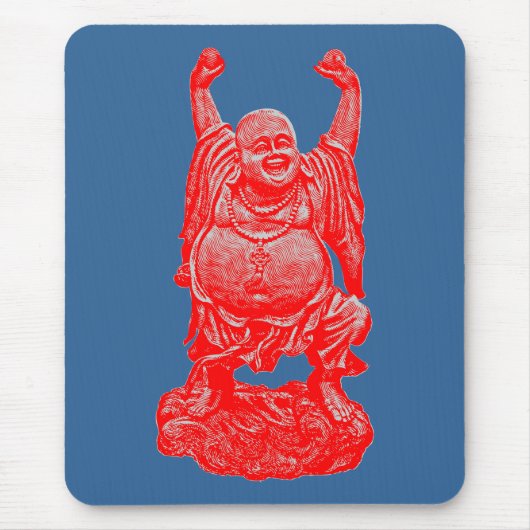 Tapis De Souris Buddah heureux (Devant)