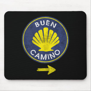 Tapis De Souris Buen Camino Shell El Camino De Santiago De Compost