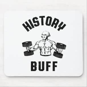 Tapis De Souris Buff d'histoire drôle George Washington Workout , 