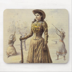 Tapis De Souris Buffalo Bill's Wild West Show avec Annie Oakley
