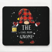 Tapis De Souris Buffalo Plaid Christmas Tree Light Mom Gnome (Devant)