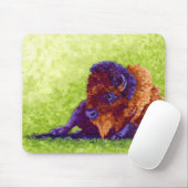 Tapis De Souris Buffalo pourpre (Avec souris)