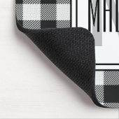 Tapis De Souris Buffle noir et blanc plaqué/chèque Monogramme (Coin)