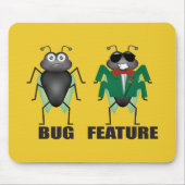 Tapis De Souris Bug vs Feature Souris Pad (Devant)
