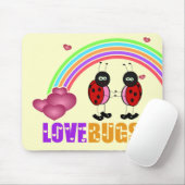 Tapis De Souris Bugs d'amour Saint Valentin Mousepad (Avec souris)