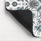 Tapis De Souris Bugs, noir et bleu (Coin)