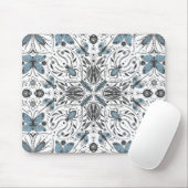 Tapis De Souris Bugs, noir et bleu (Avec souris)