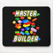 Tapis De Souris Building Bricks Master Builder Construction Block  (Devant)