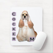Tapis De Souris Buker Spaniel Maman; Cocker Spaniel Maman (Avec souris)