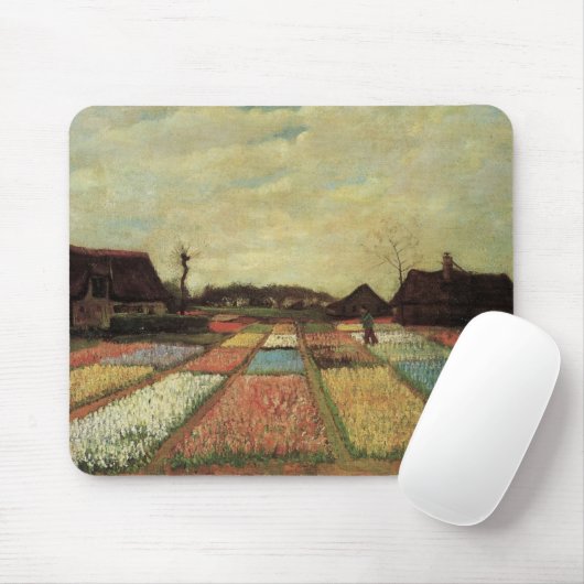Tapis De Souris Bulb Fields par Vincent van Gogh (Avec souris)