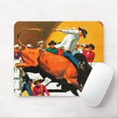 Tapis De Souris Bull Riding par Fred Ludekens (Avec souris)