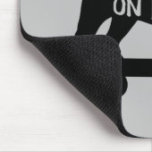 Tapis De Souris Bulldog à bord | Chien de Skateboard Silhouette (Coin)