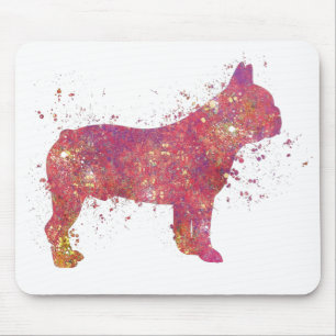 Tapis De Souris Bulldog Bouledogue Français Animal Chien Domestiqu