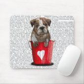 Tapis De Souris Bulldog Bucket Of Love Red (Avec souris)