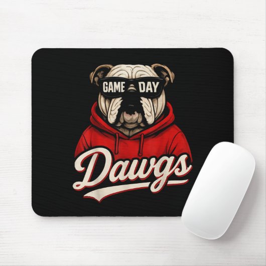Tapis De Souris Bulldog Graphic Dawgs Men Women Kid Boy Girl (Avec souris)