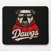 Tapis De Souris Bulldog Graphic Dawgs Men Women Kid Boy Girl (Devant)