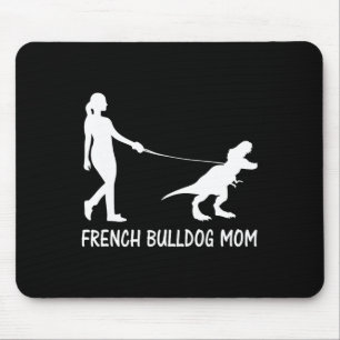 Tapis De Souris Bulldog Maman Frenchie Mama Chien Dinosaure Femmes