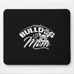Tapis De Souris Bulldog Maman Tattoos Vieux anglais Bulldog Maman 