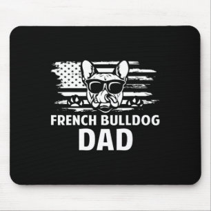 Tapis De Souris Bulldog Papa Frenchie Lover Propriétaire du chien
