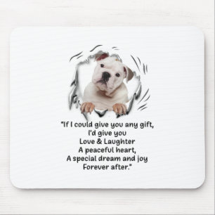 Tapis De Souris Bulldog Puppy mignonne Si Je Peux Vous Donner Des